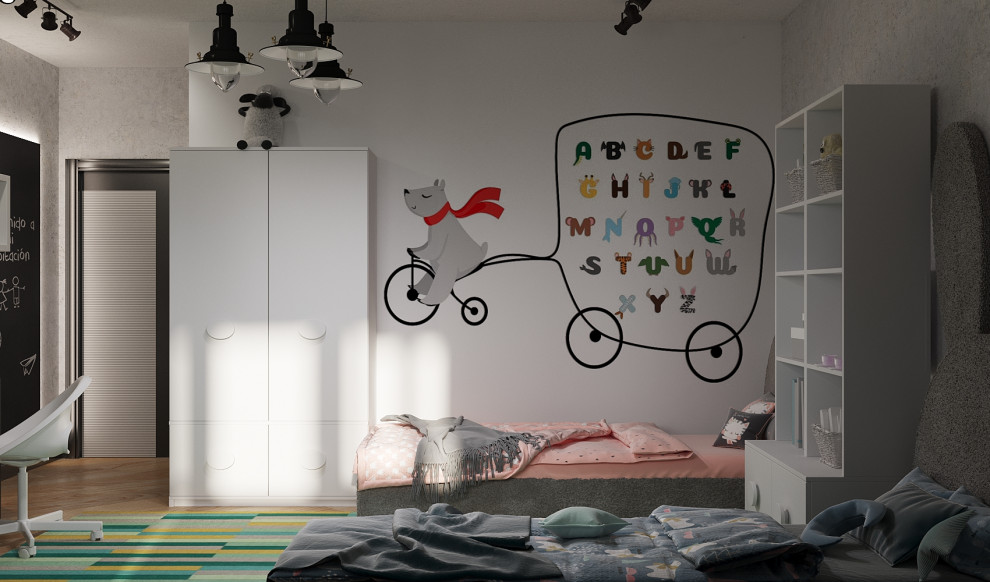 Обложка проекта: Детская комната современный стиль, мебель Икеа