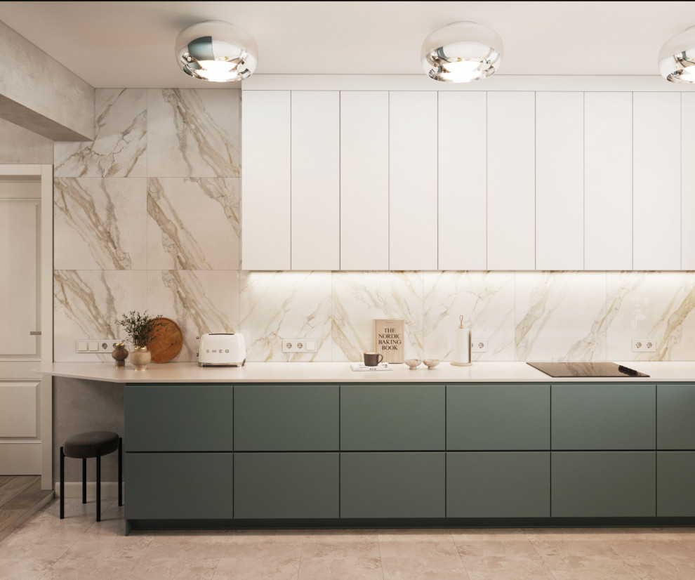 Обложка проекта: Кухня в оттенках шалфея