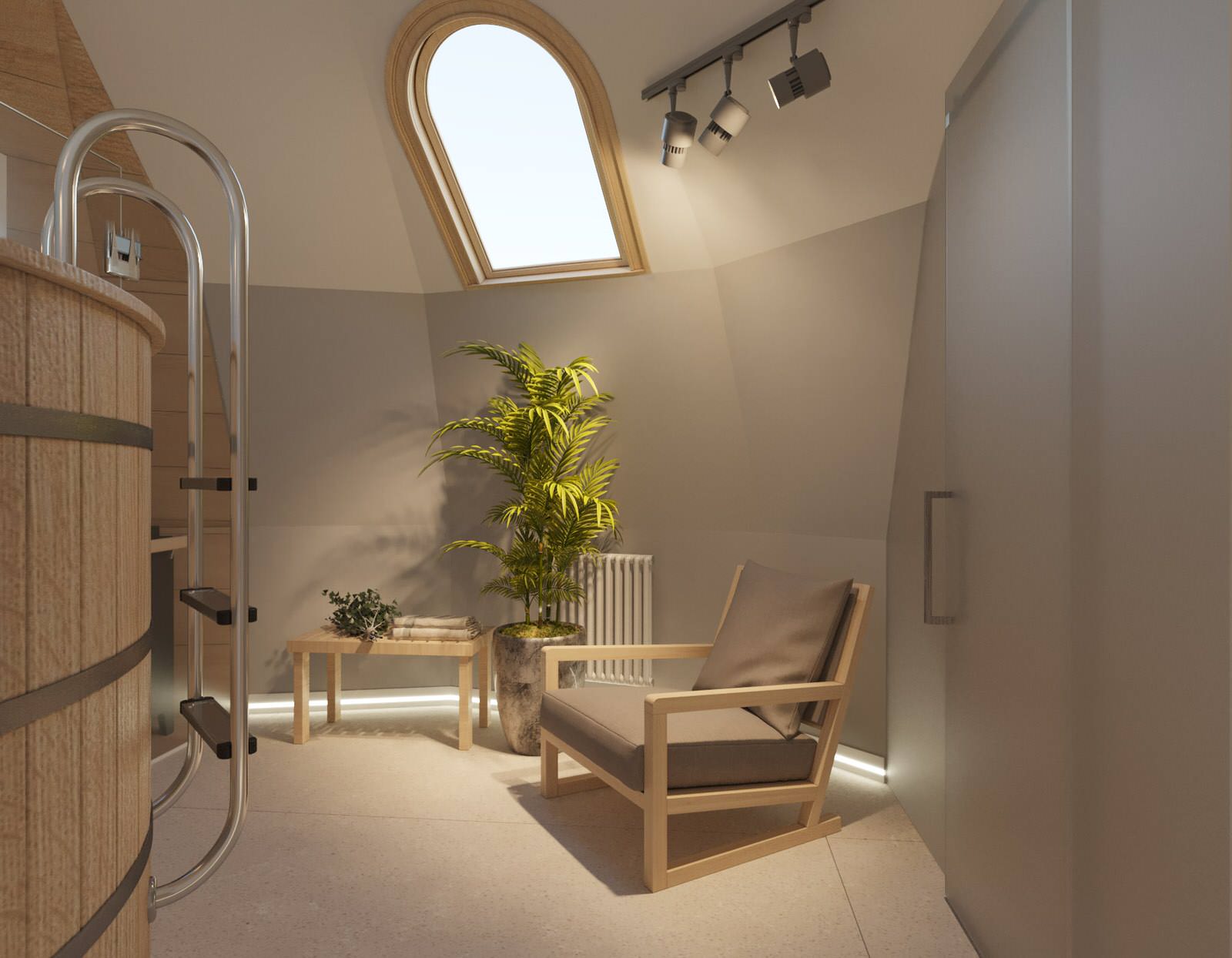 Купольный дом - сауна 25 кв.м.