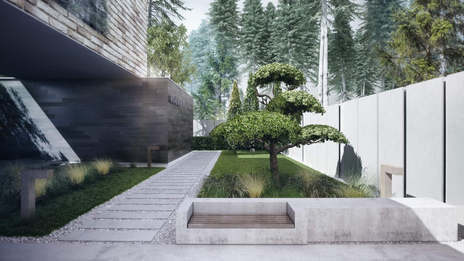 Скульптура в саду