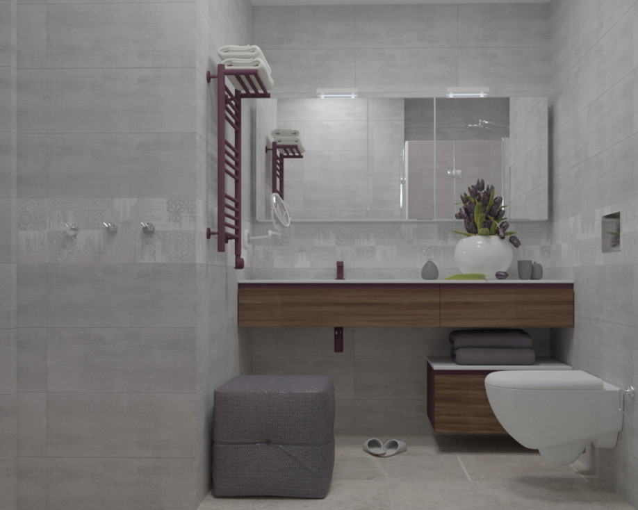 Обложка проекта: Дизайн проект однокомнатной квартиры для молодой девушки