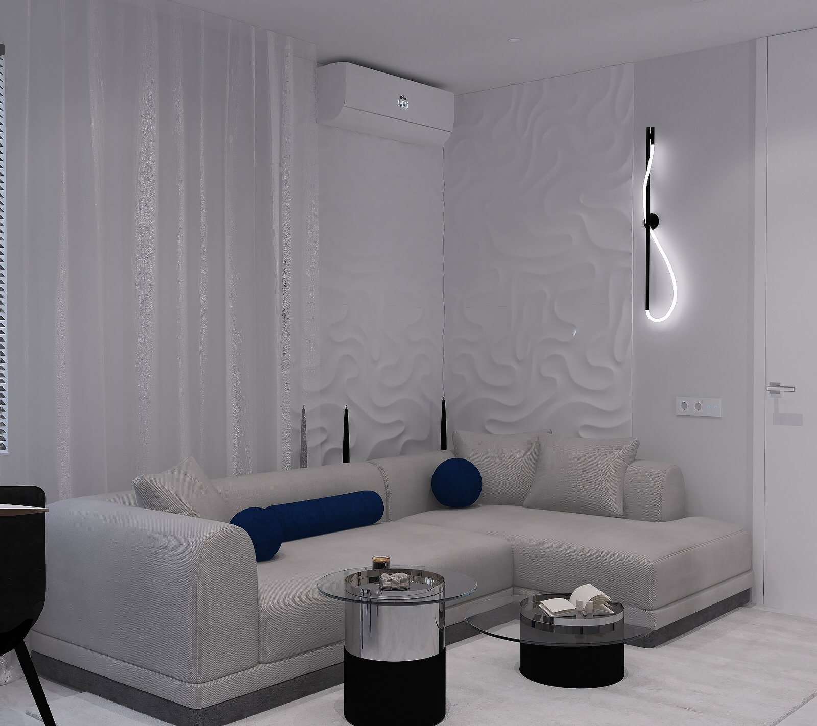 Квартира в минимализме, ул. Гурьевская, г.Новосибирск