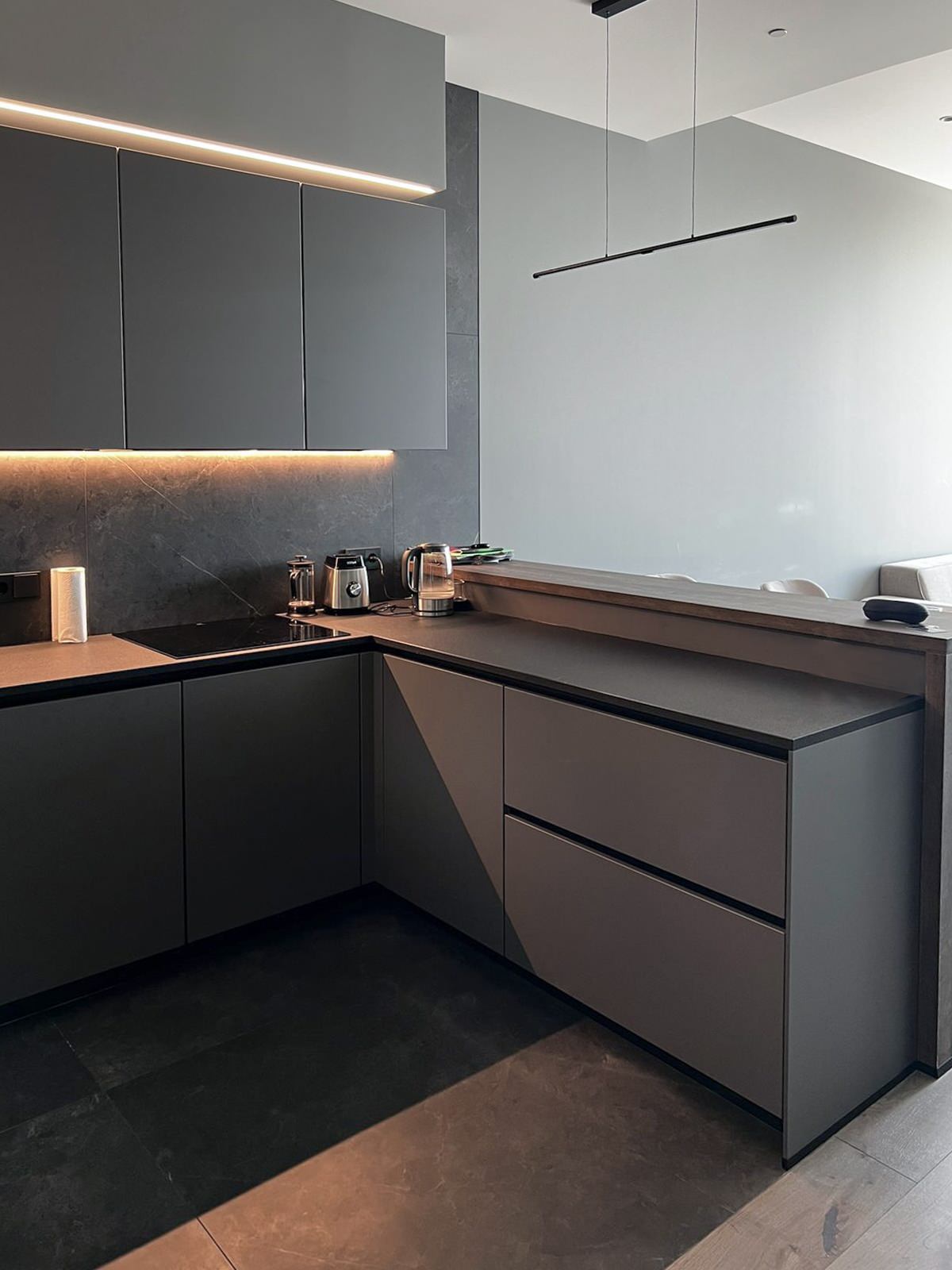 Обложка проекта: КУХНЯ NOBILIA ЖК «НЕВА ТАУЭРС»