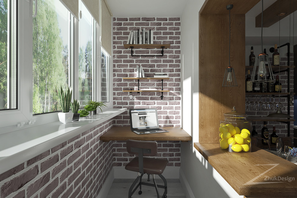 Дизайн однокомнатной квартиры в скандинавском стиле и loft