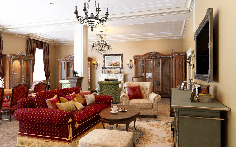 Родовое гнездо в поселке Жаворонки. Гостиная