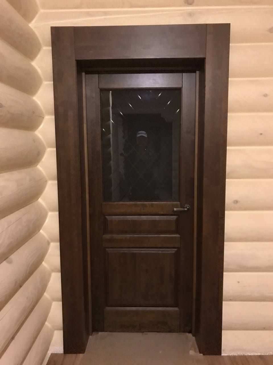 Обложка проекта: Поставка межкомнатных дверей из массива ольхи, модель "Валенсия" Античный орех