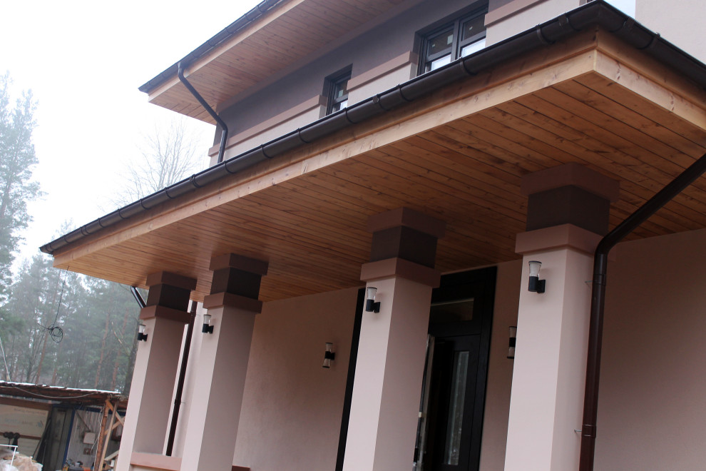 Дом из кирпича в "Охтинском парке"