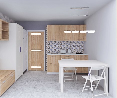 Студия на 13м этаже