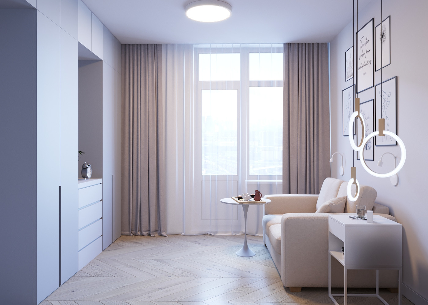 Дизайн-проект квартиры 120 м2 в Москве