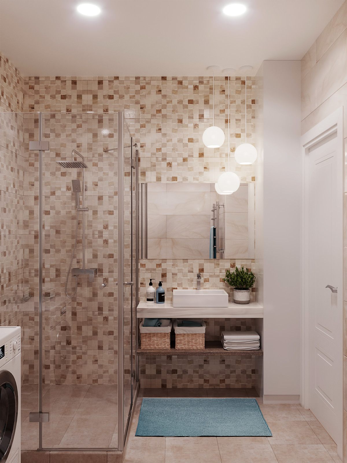 Бюджетный дизайн 3-ком. квартиры