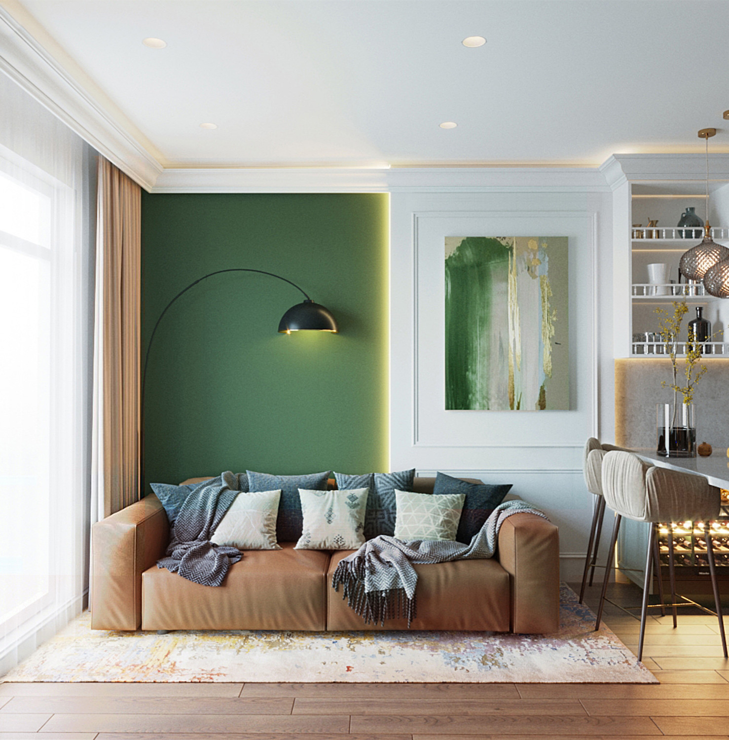 Дизайн интерьера квартиры  ЖК "Евпатория"