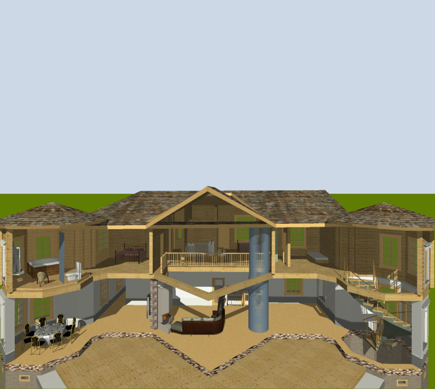 Частный дом из клееного бруса