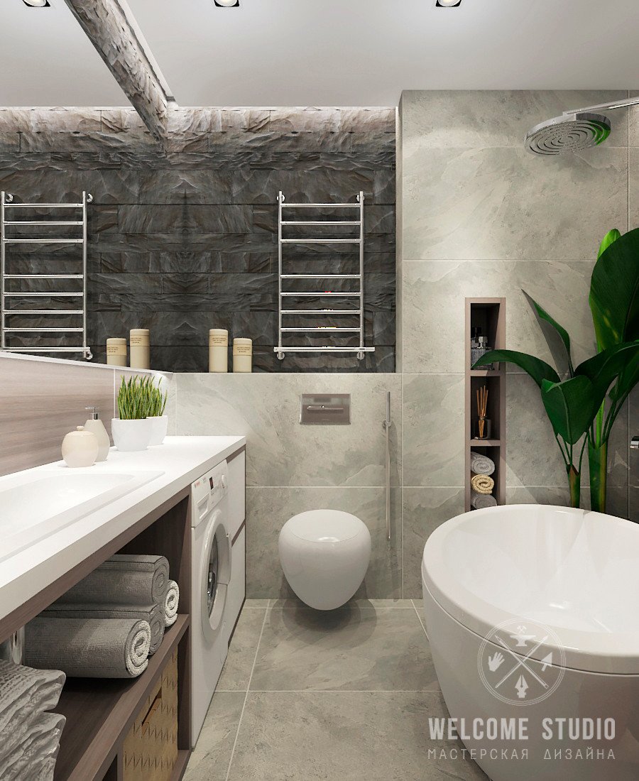 Трёхкомнатная квартира «Urban Jungle» в г. Москва