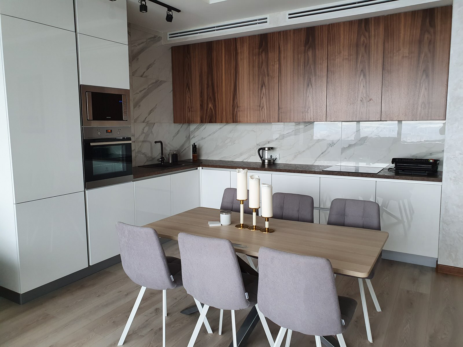 Кухня в современном стиле, ЖК Лазурные Небеса, г. Казань