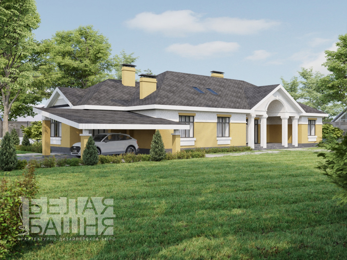 Жилой дом с мансардным этажом