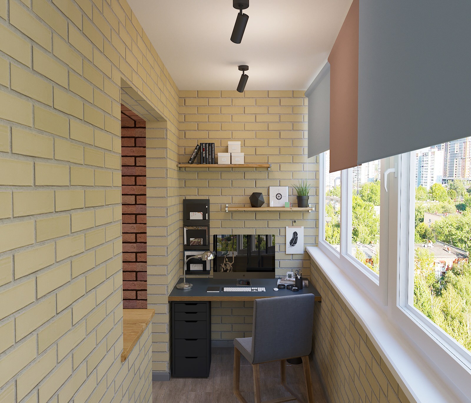 Проект квартиры в стиле лофт в Москве