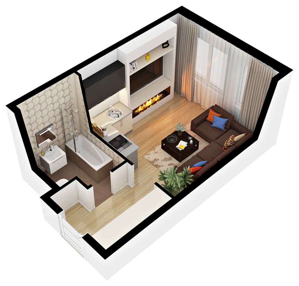 3D планировки от студии "Уютная Квартира"