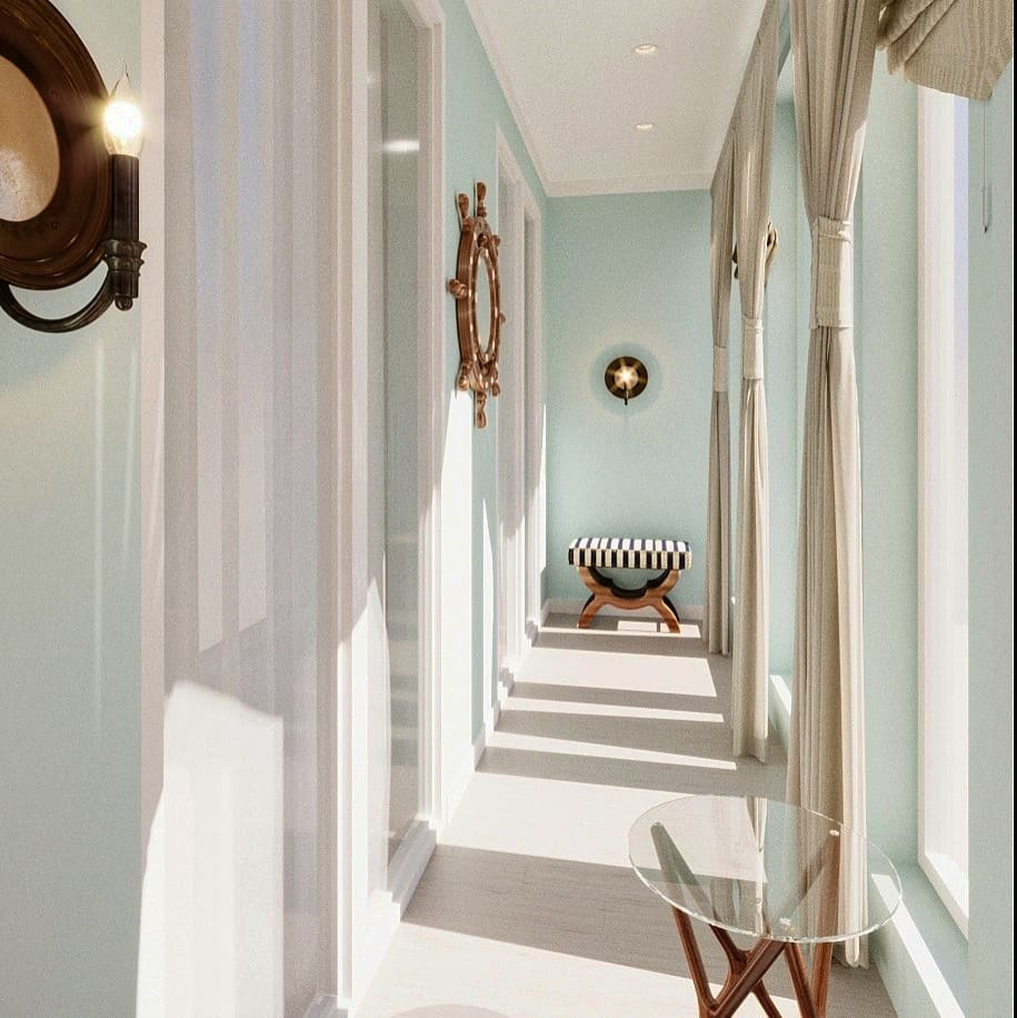 Обложка проекта: Балкон в морском стиле