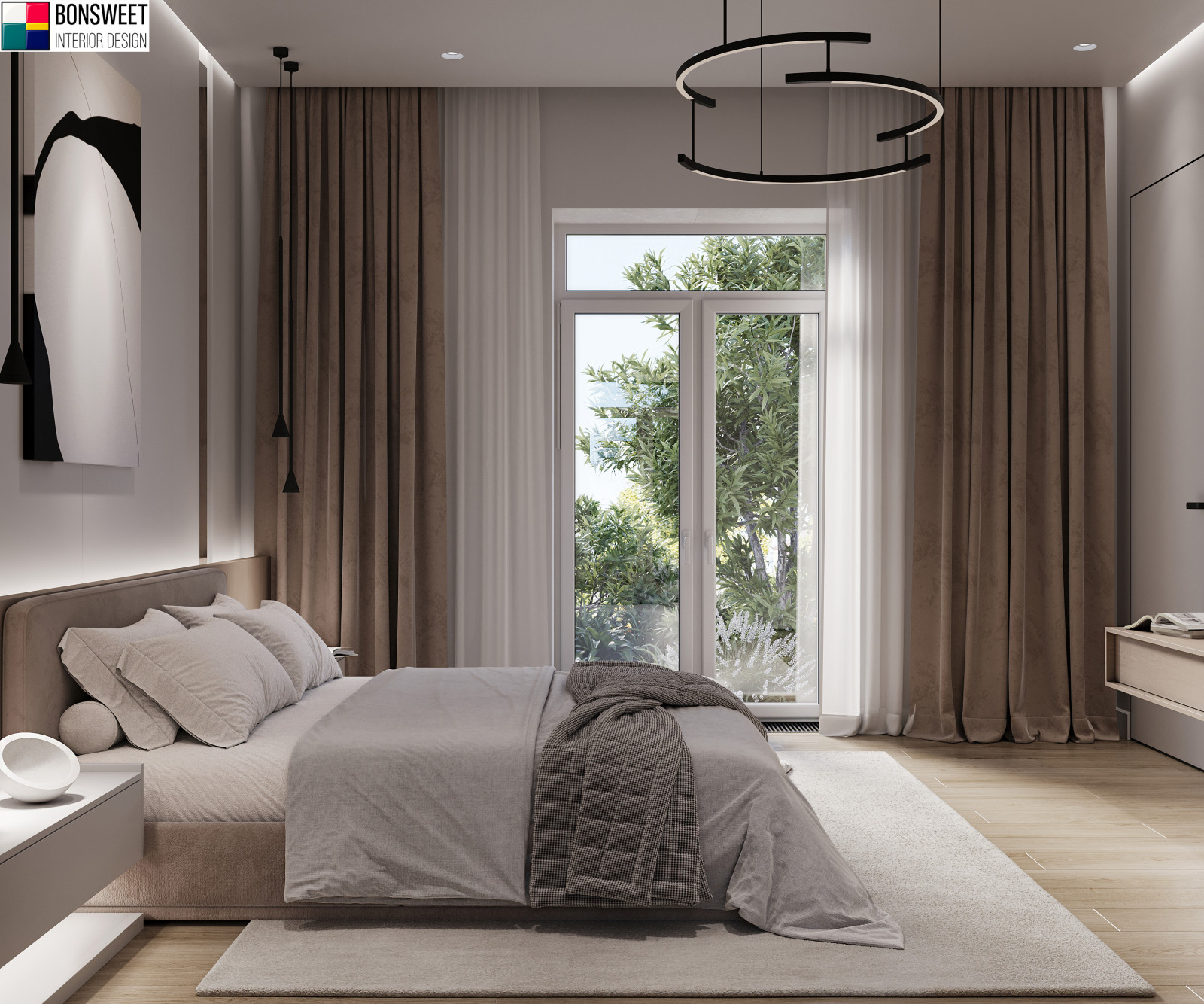 Дизайн спальни в стиле минимал