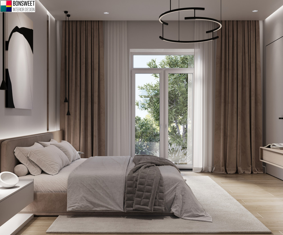 Дизайн спальни в стиле минимал