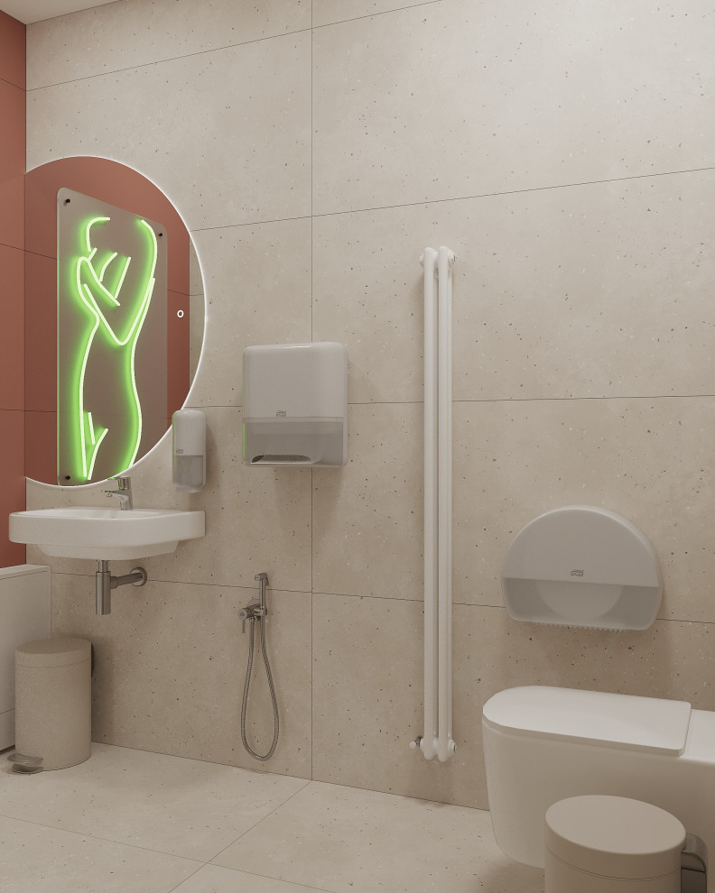 Яркие санузлы для медецинского центра