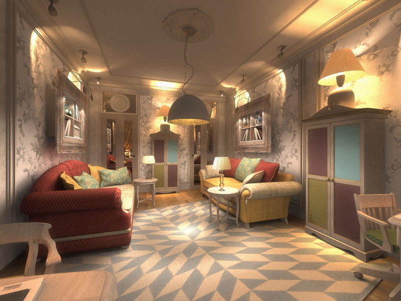 Интерьер квартиры на мансардном этаже