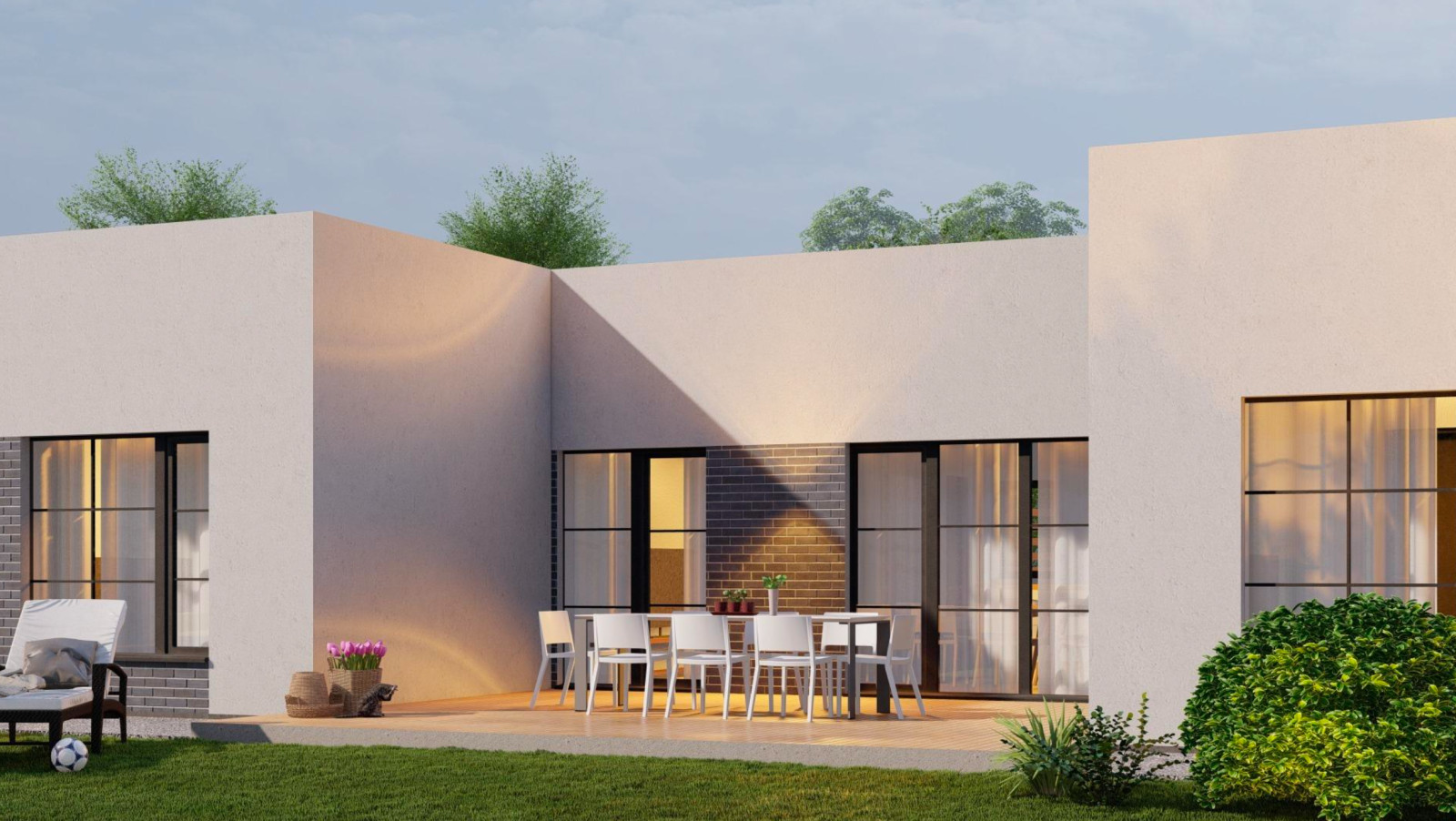 Частный жилой дом в современном стиле (163 кв.м.)