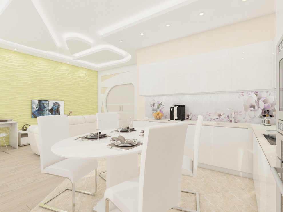 Кухня-столовая-гостиная