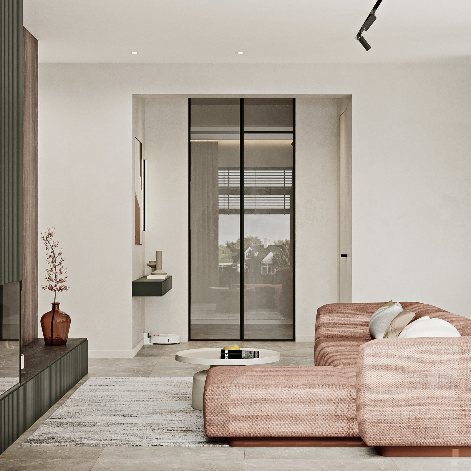 КП Первозванный 1, кухня-гостиная (вариант 2)