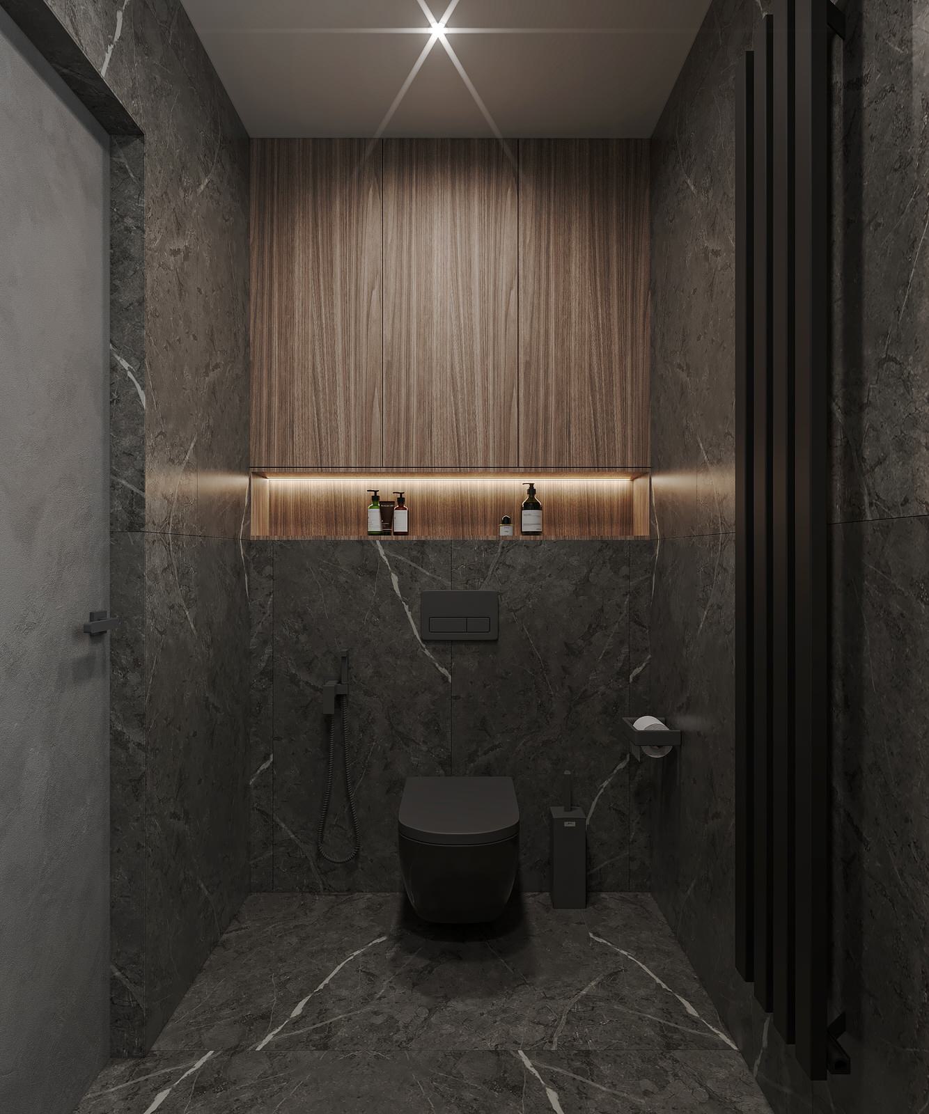 Дизайн-проект кабинета руководителя, зона отдыха  и санузла при кабинете