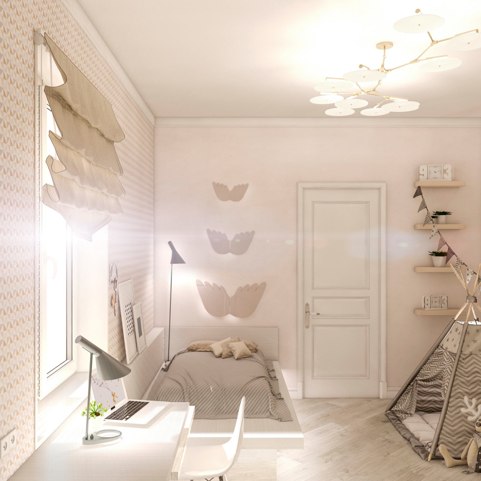 Интерьер загородного дома "Весенняя"