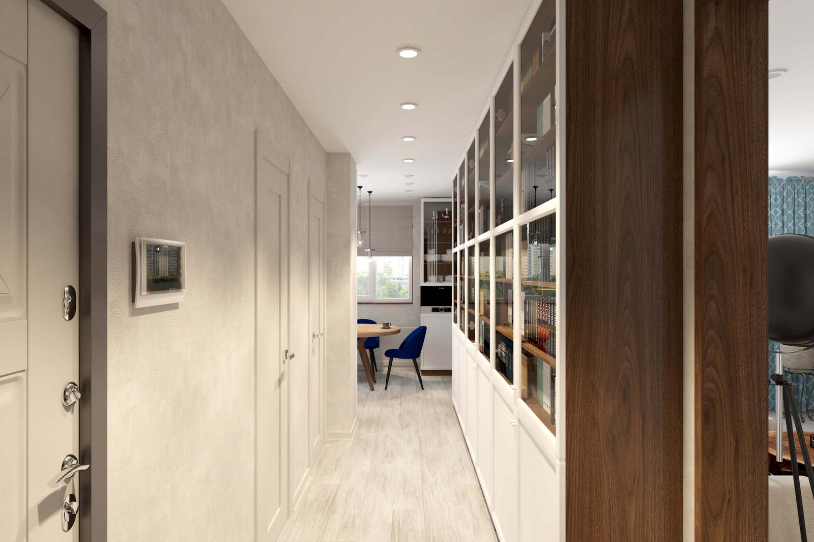 Трехкомнатная квартира 78 м2 в современном стиле, в доме серии П-44