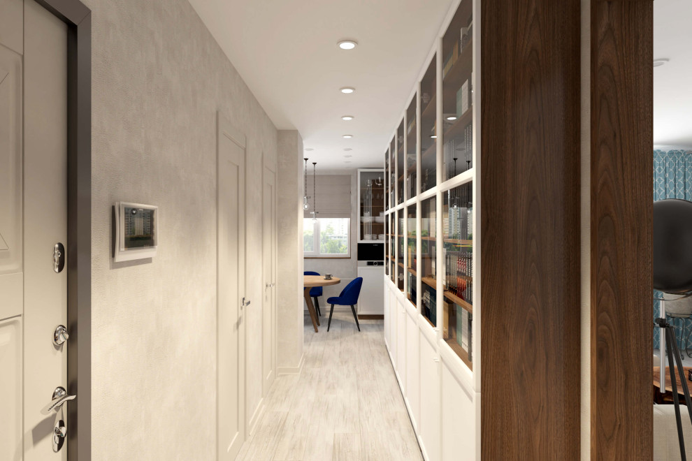 Трехкомнатная квартира 78 м2 в современном стиле, в доме серии П-44