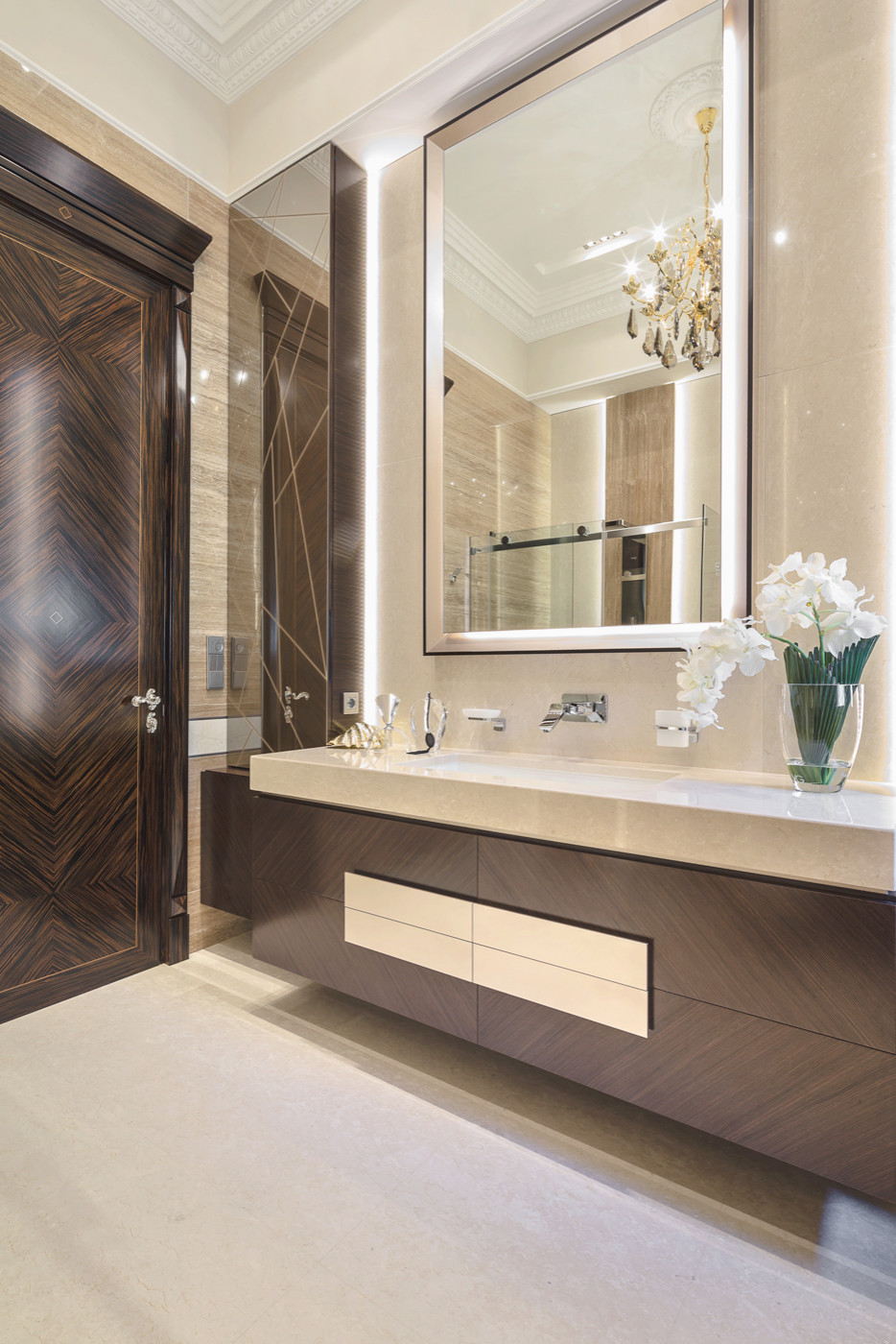 Interior design of apartment on Italian Riviera