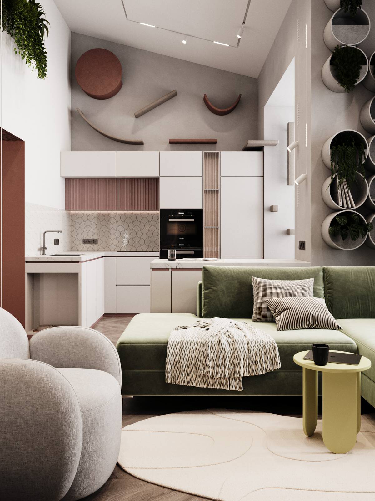 Проект двухуровневой квартиры ЖК Образцовый