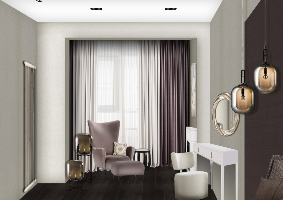 Квартира в тёмных тонах