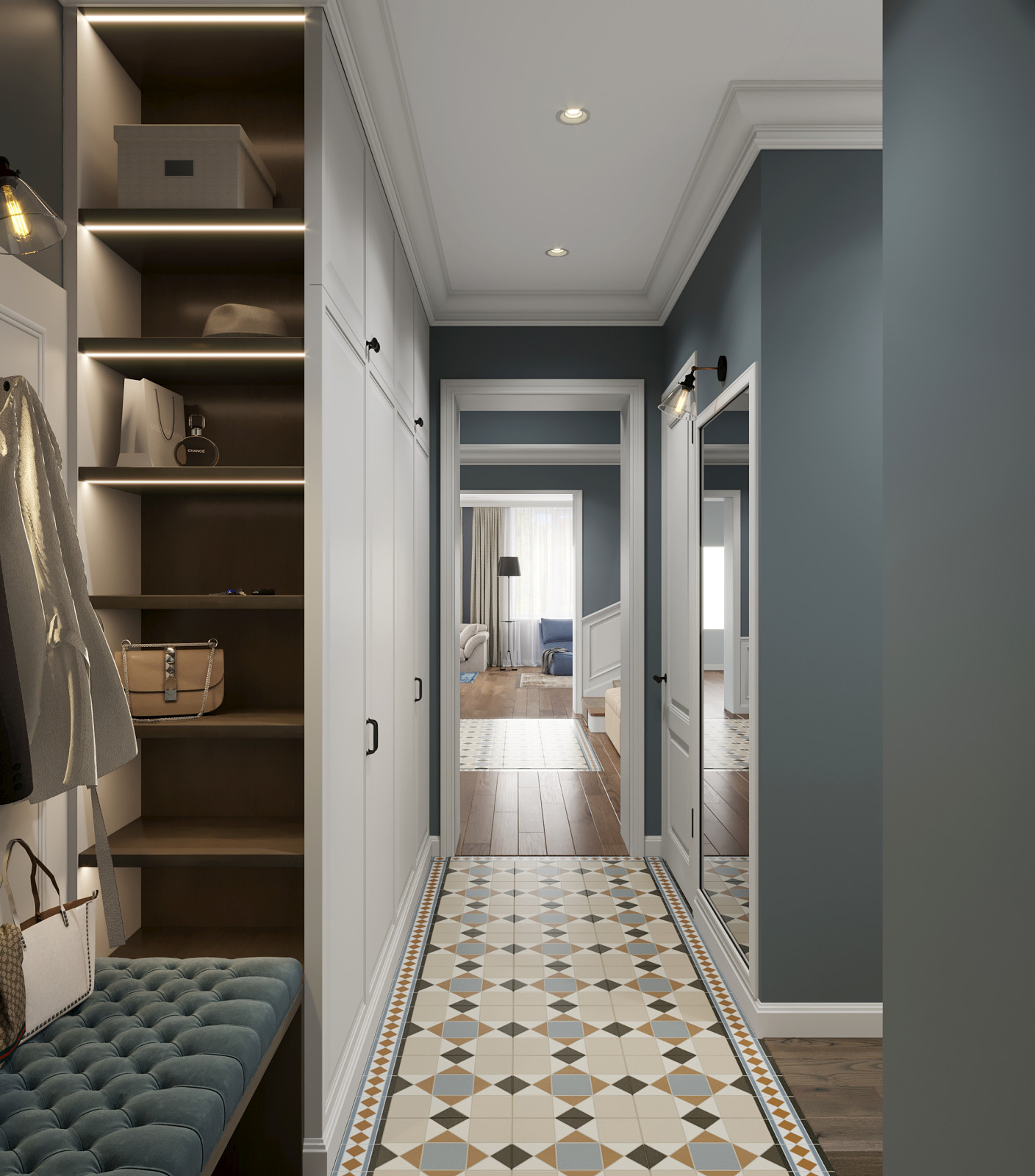 коридор. визуализация