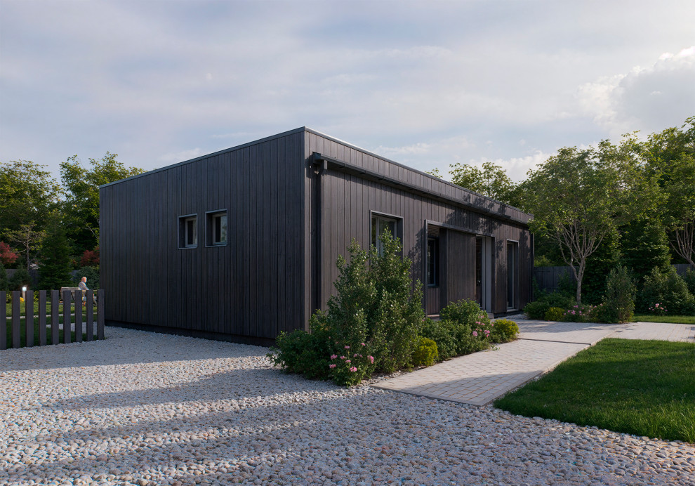 Ландшафтный дизайн участка с типовым домом