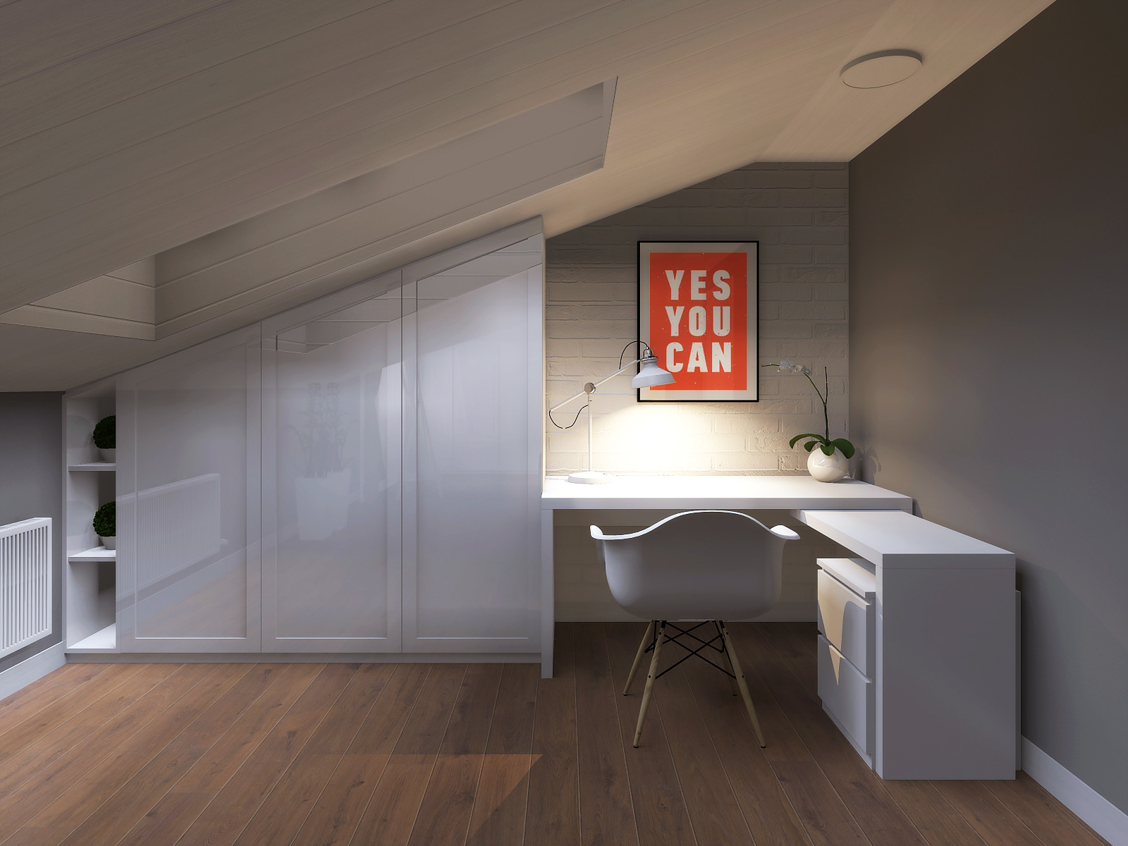 Детская на мансарде