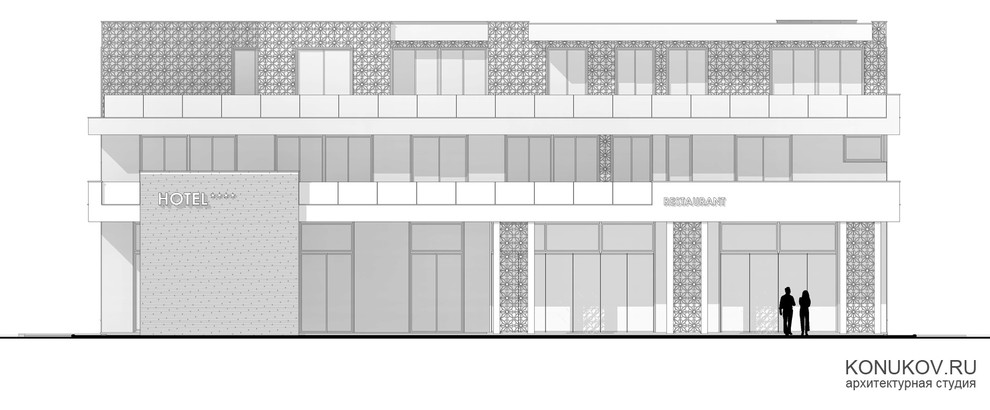 Проект мини-гостиницы в Адлере /Архитектор konukov.ru/
