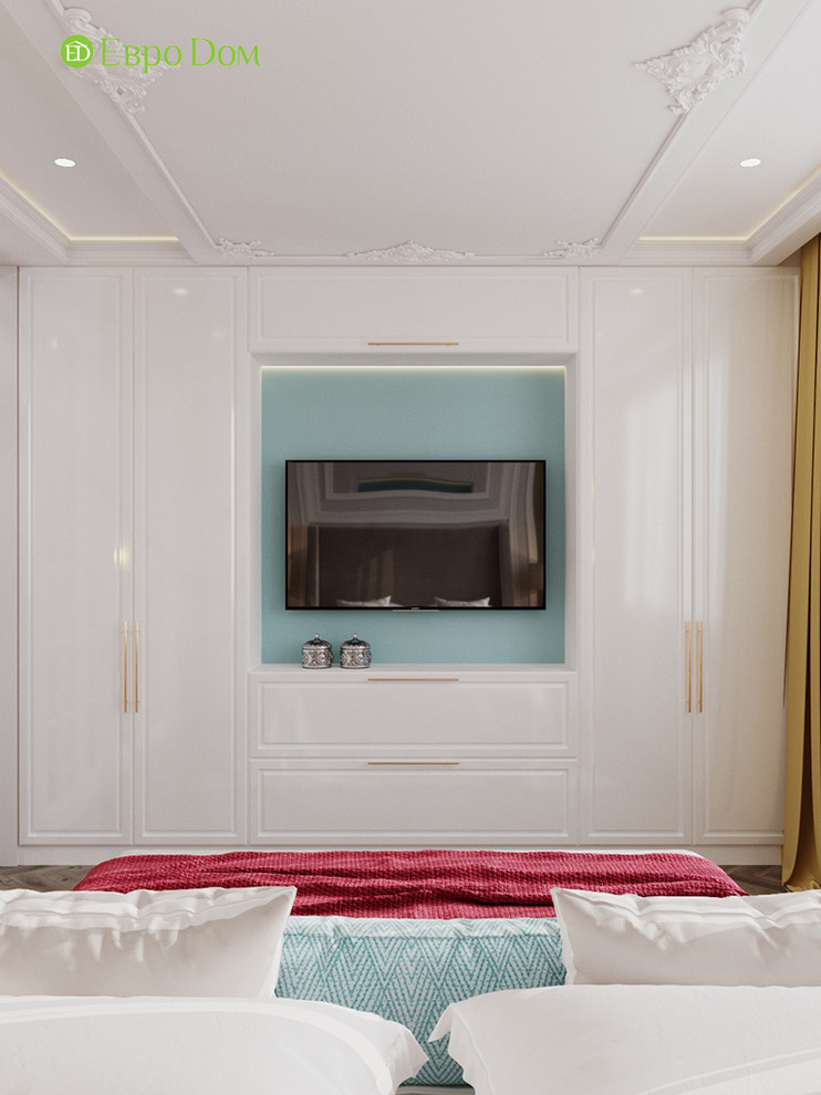 Дизайн четырехкомнатной квартиры 110 кв. м в стиле неоклассика. Фото проекта