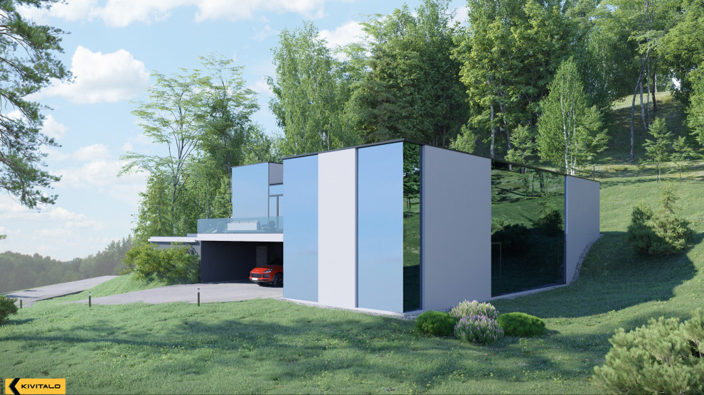 Обложка проекта: Наш новый индивидуальный проект дома 555м2 на склоне горы.