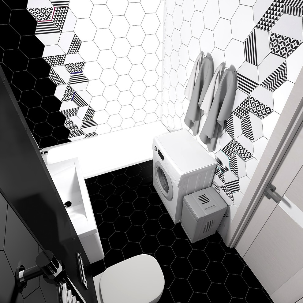 Черно-белая ванна