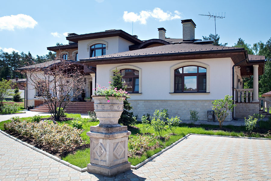 Загородный дом в стиле средиземноморской виллы