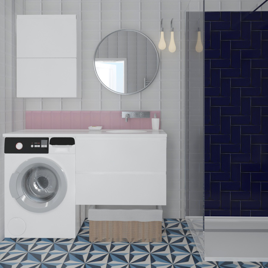 Дизайн интерьера гостевого санузла