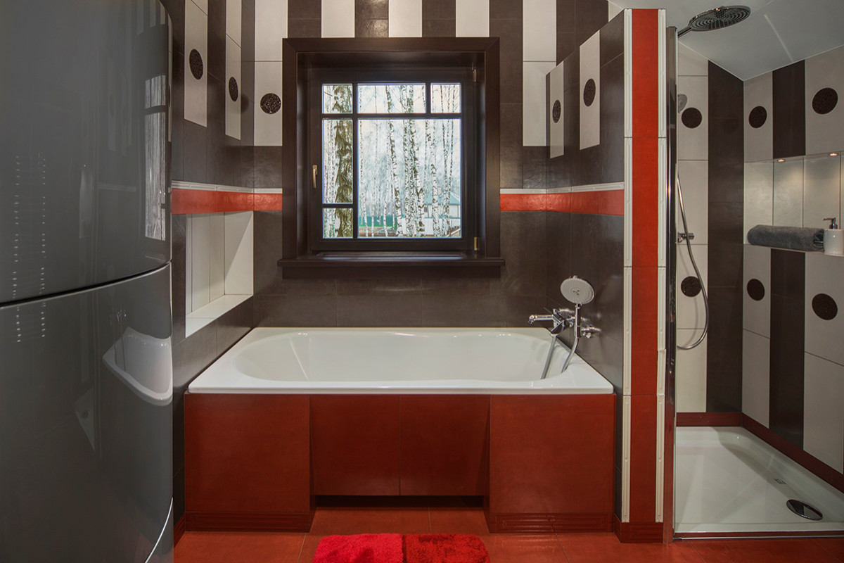 Дом из бруса в поселке Гавриково. Санузлы.