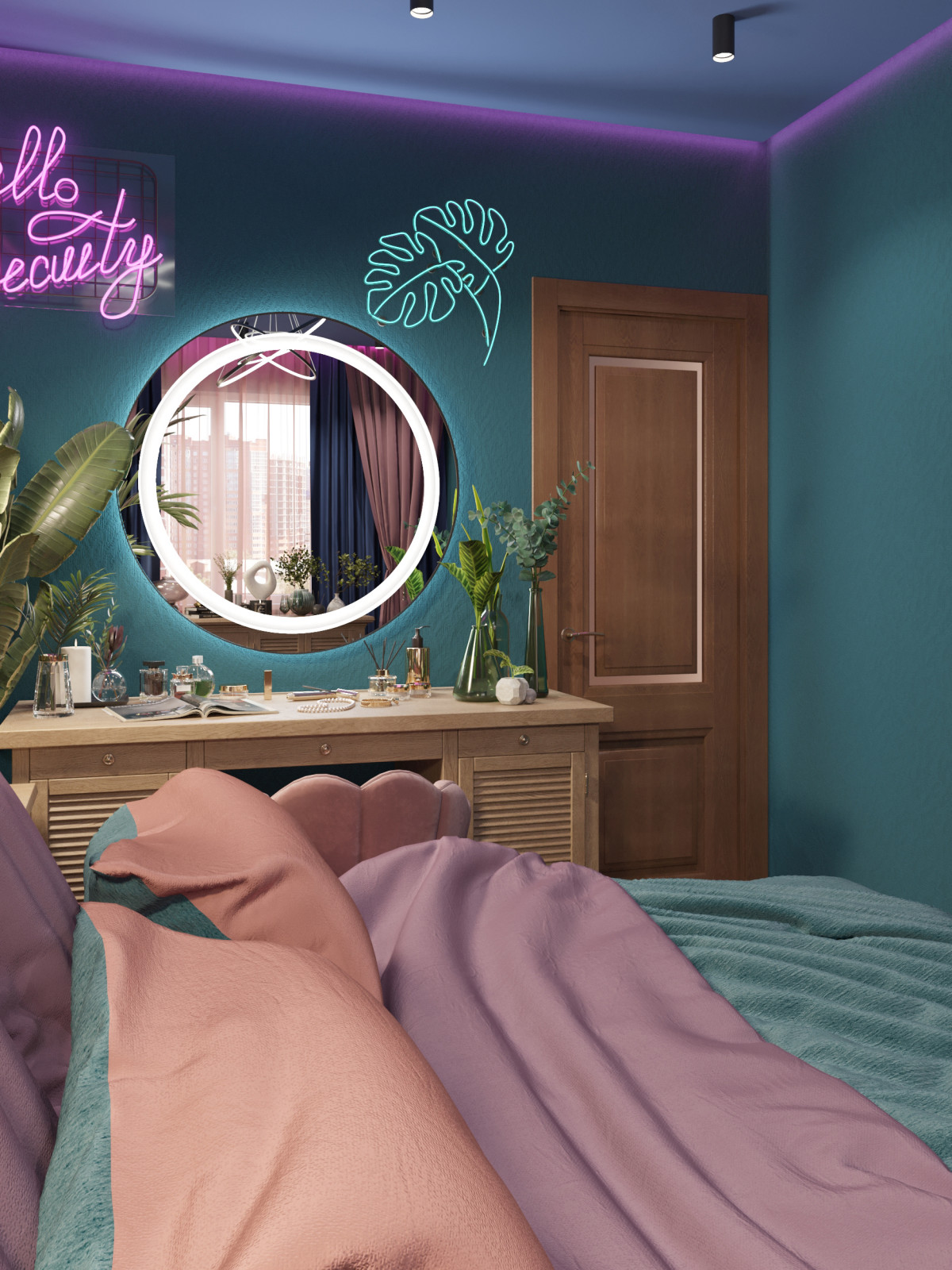 Дизайн санузла и спальни