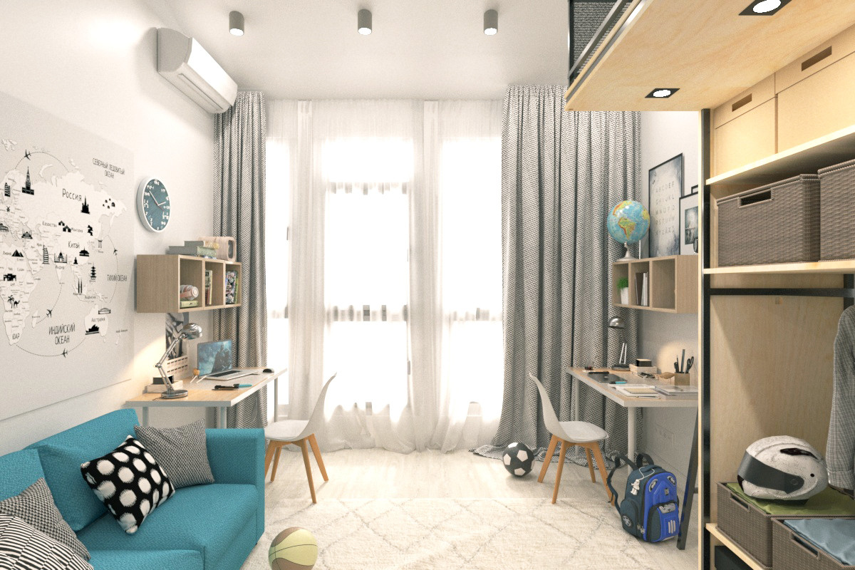 Визуализация дизайн-проекта 3-х комн. квартиры