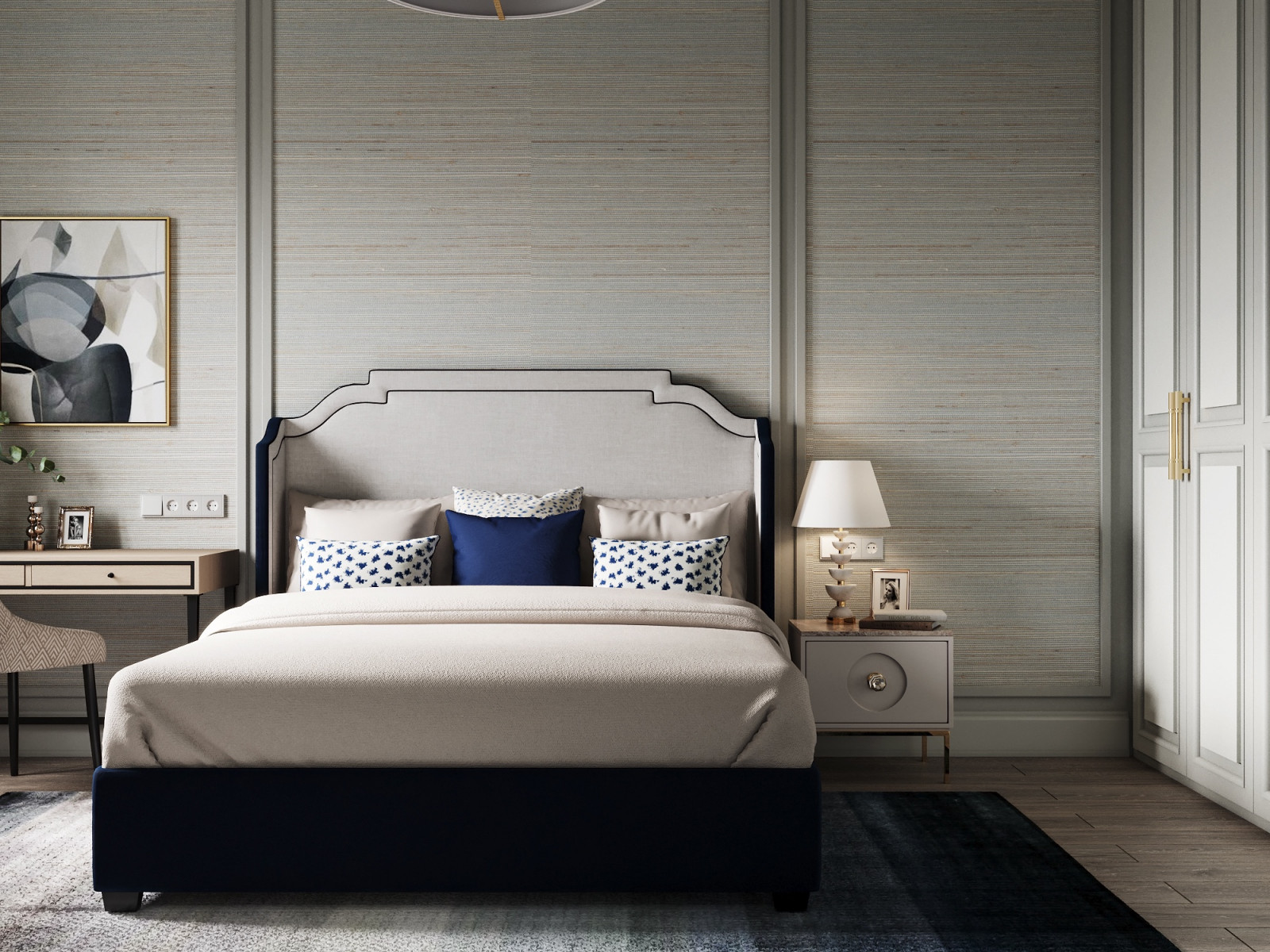 Спальня с тумбой