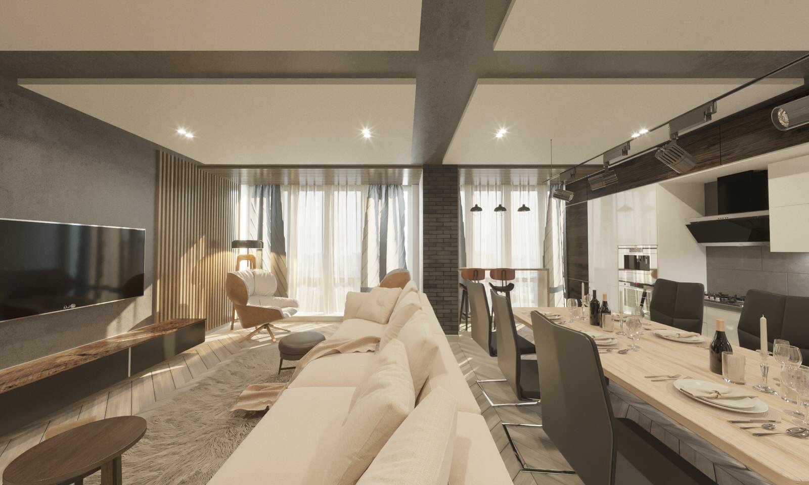 Квартира в нежных тонах